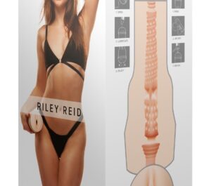 Fleshlight Riley Reid Utopia Masturbator cu Textură Punctată și Striată