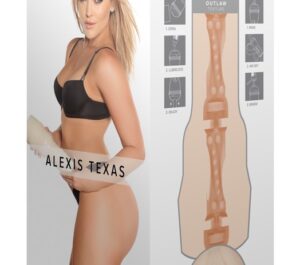 Fleshlight Alexis Texas Outlaw Masturbator cu Textură Punctată și SuperSkin