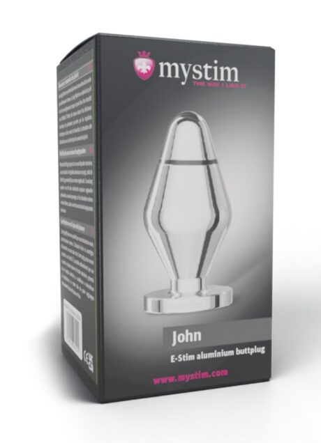 Mystim John Dop Anal Mare E-Stim din Aluminiu pentru Electrostimulare, 13 cm