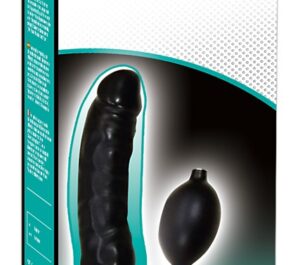 Blow Me Up Latex Dildo Negru Gonflabil 25 cm