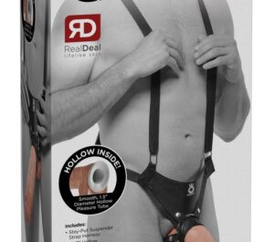 King Cock 11" Hollow Strap-On Dildo Gol la Interior cu Ham Reglabil și Bretele