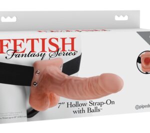 Fetish Fantasy 7 Inch Dildo Hollow Strap-On cu Ham Elastic 18,9 cm