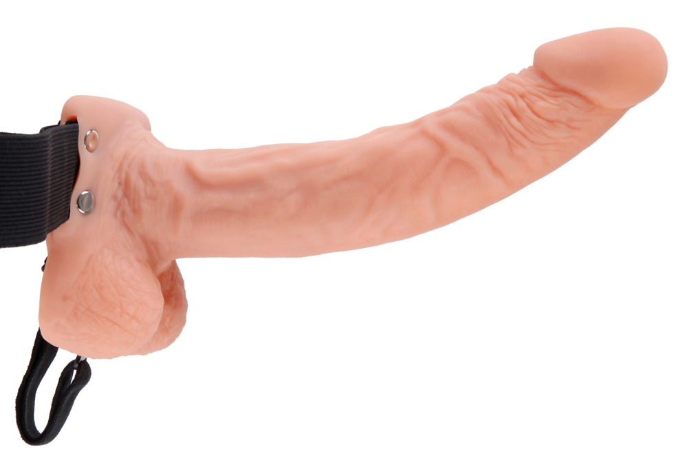 Fetish Fantasy 9 Inch Dildo Strap-On Gol la Interior cu Ham Elastic - imagine 2