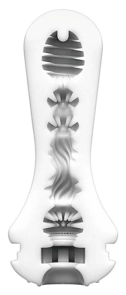 Tenga Flex Silky Alb Masturbator Reutilizabil cu Vacum și Suport de Uscare - imagine 9