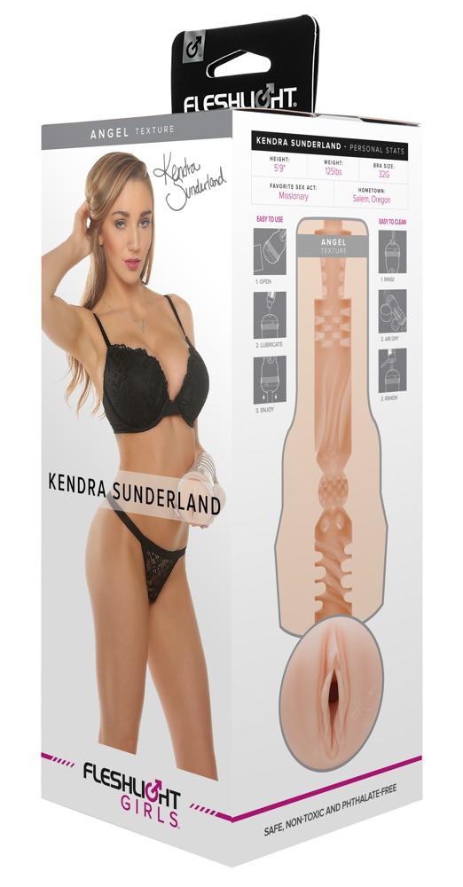 Fleshlight Kendra Sunderland Angel Masturbator cu Replică Realistă