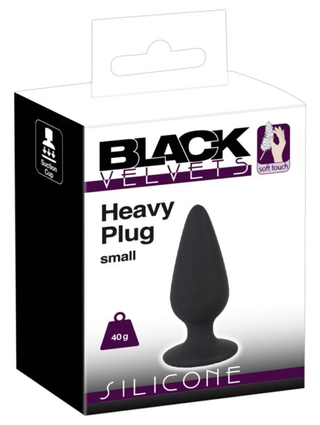 Negru Velvets Heavy Dop S 40 g – Dop Anal din Silicon
