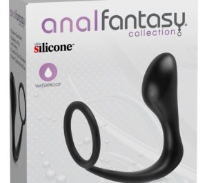 Ass-Gasm Cockring Inel Penian cu Plug Anal și Stimulare P-Spot