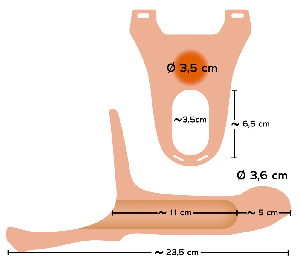 Silicon Curea-on +5 cm Medium cu Dildo Realist și Ham Elastic - imagine 7