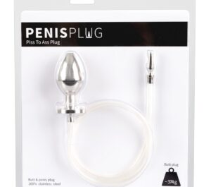 Penisplug Piss to Ass Set cu Dop Anal și Dop Uretral din Oțel