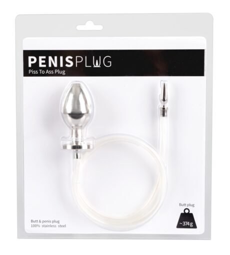 Penisplug Piss to Ass Set cu Dop Anal și Dop Uretral din Oțel