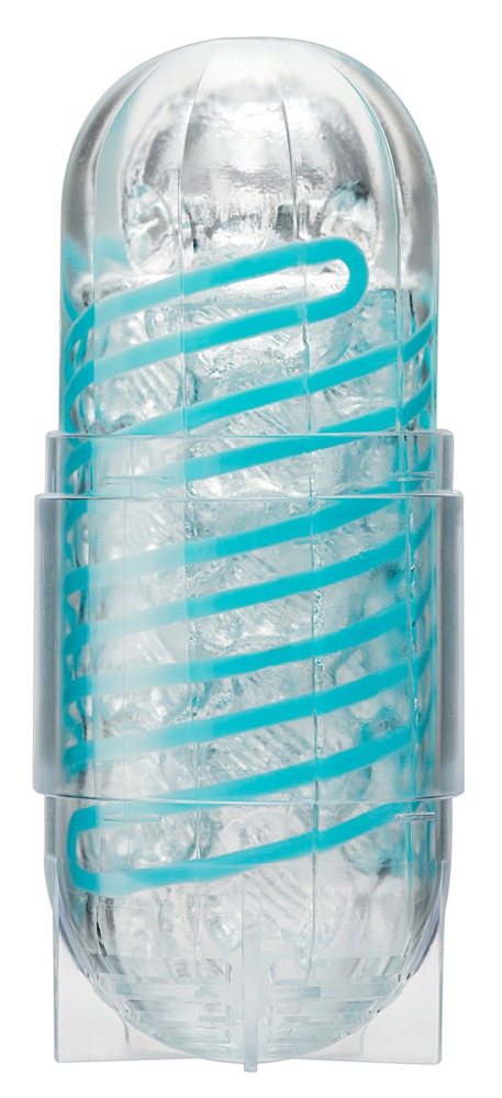 Tenga Spinner Tetra Whirly Masturbator Transparent Reutilizabil cu Lubrifiant - imagine 3