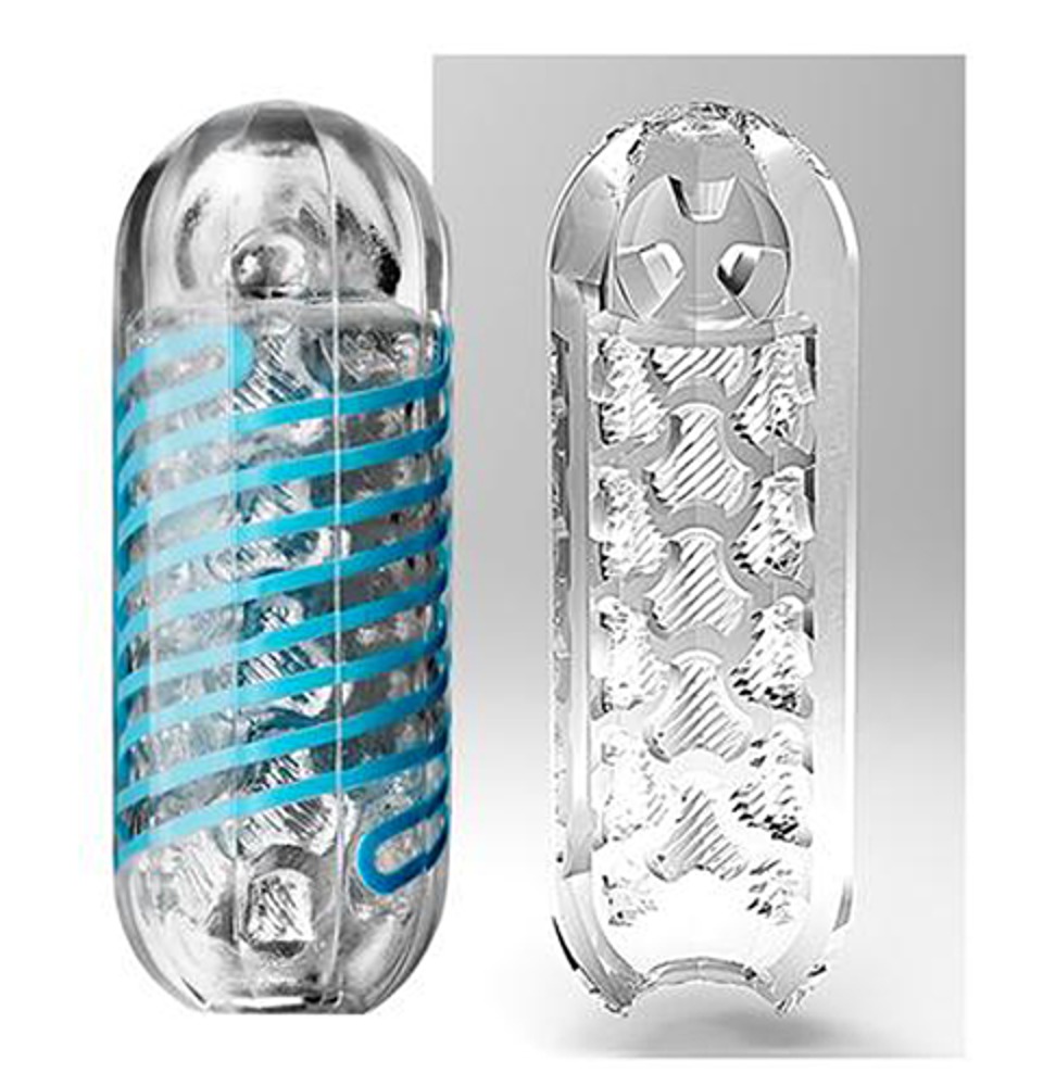 Tenga Spinner Tetra Whirly Masturbator Transparent Reutilizabil cu Lubrifiant - imagine 4
