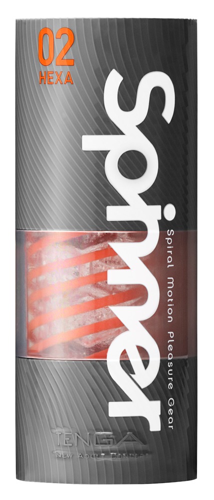 Tenga Spinner Tetra Whirly Masturbator Transparent Reutilizabil cu Lubrifiant - imagine 9