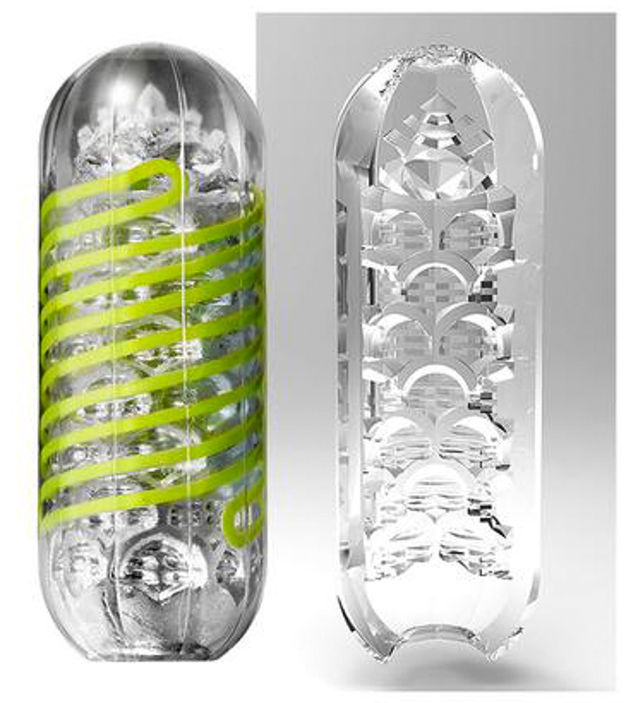 Tenga Spinner Tetra Whirly Masturbator Transparent Reutilizabil cu Lubrifiant - imagine 19