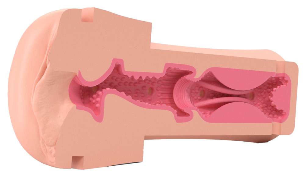Opus E Vagina Masturbator cu Cablu Adaptor pentru E-Stim - imagine 5
