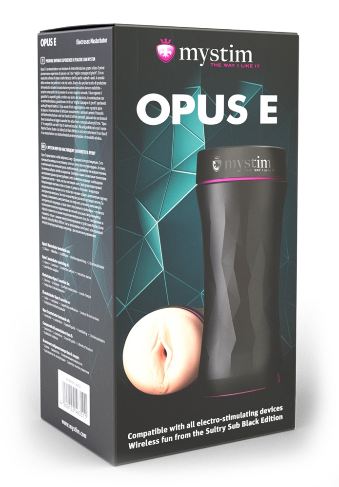 Opus E Vagina Masturbator cu Cablu Adaptor pentru E-Stim