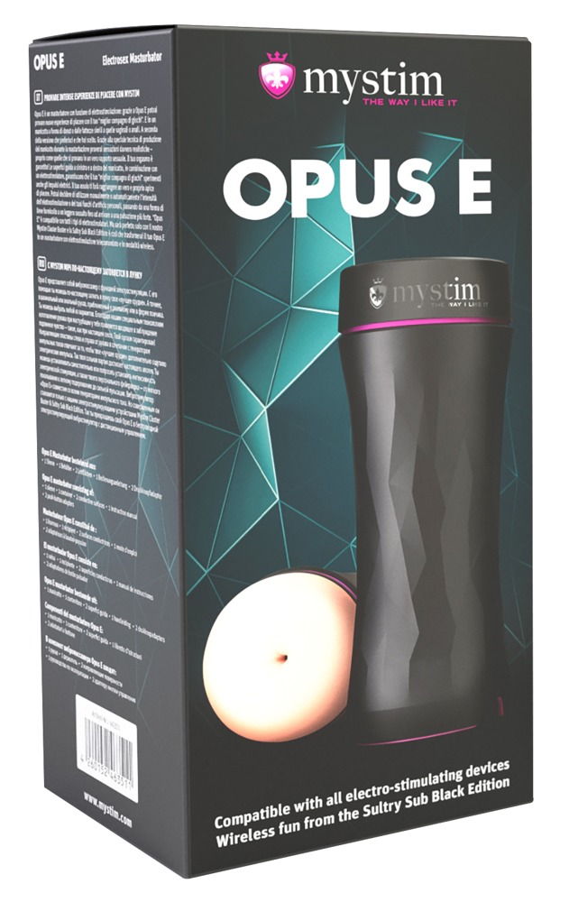 Opus E Anus Masturbator cu Cablu Adaptor pentru E-Stim