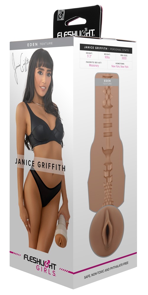 Fleshlight Janice Griffith Eden Masturbator cu Textură Variată și SuperSkin