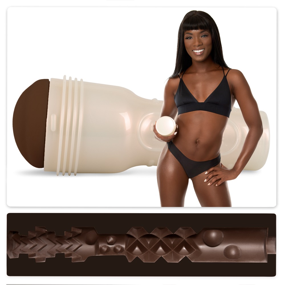 Fleshlight Ana Foxxx Silk Masturbator cu Textură Punctată și Striată - imagine 7