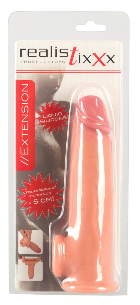 Realistixxx Extension 5 cm Manșon pentru Penis din Silicon Lichid
