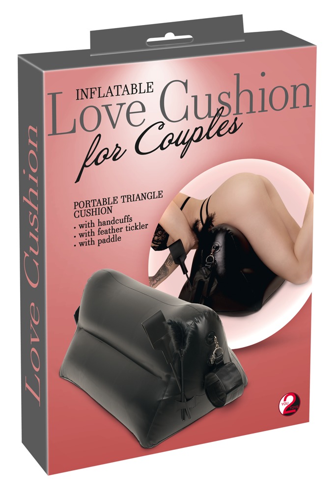 Love Cushion Portable Triangle Pernă Gonflabilă pentru Cupluri cu Accesorii Bondage