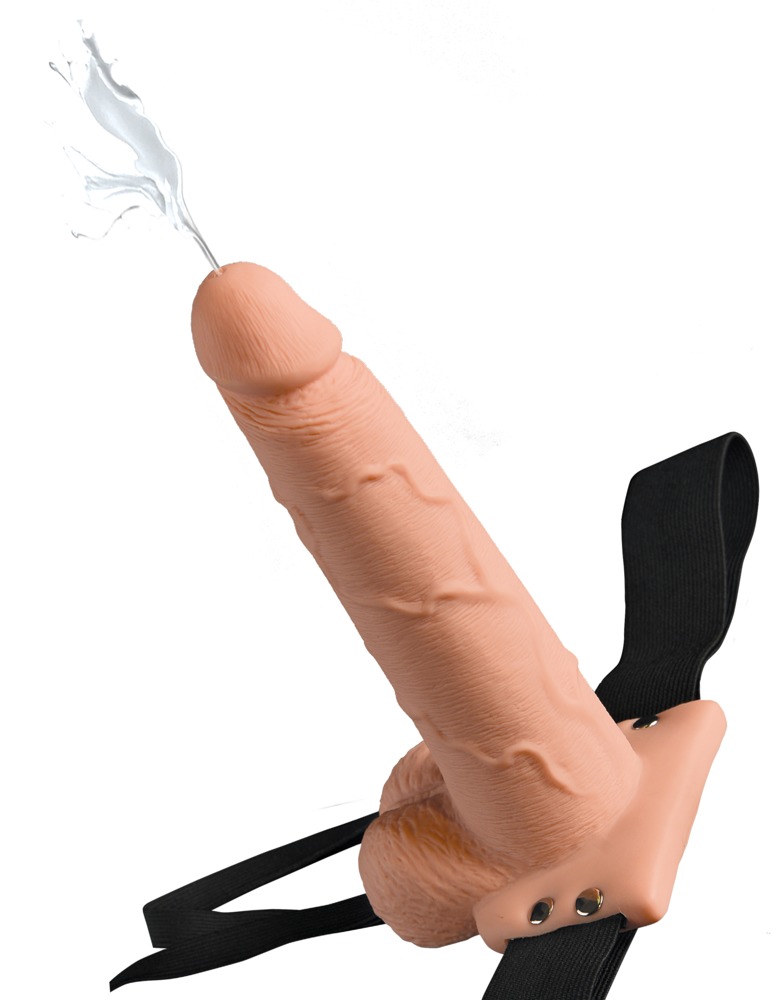 Fetish Fantasy 7.5 Inch Strap-On cu Dildo Realist și Funcție Squirting - imagine 3