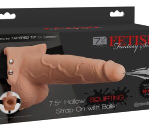 Fetish Fantasy 7.5 Inch Strap-On cu Dildo Realist și Funcție Squirting