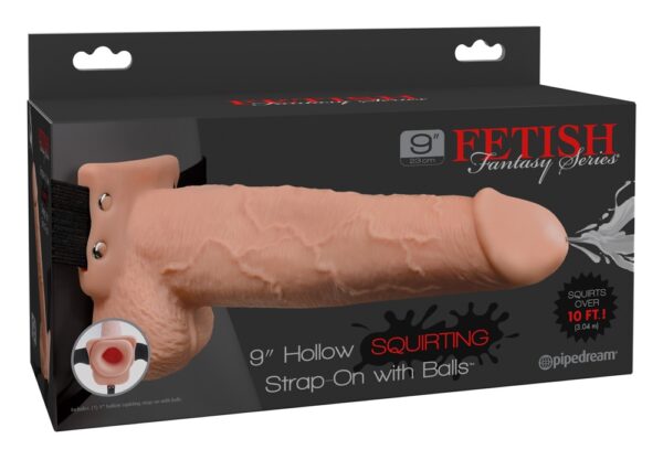 Fetish Fantasy 7.5 Inch Strap-On cu Dildo Realist și Funcție Squirting - imagine 7