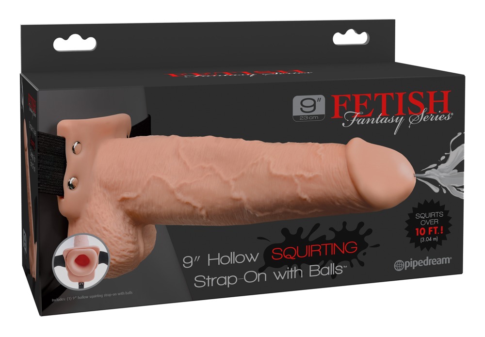 Fetish Fantasy 7.5 Inch Strap-On cu Dildo Realist și Funcție Squirting - imagine 7