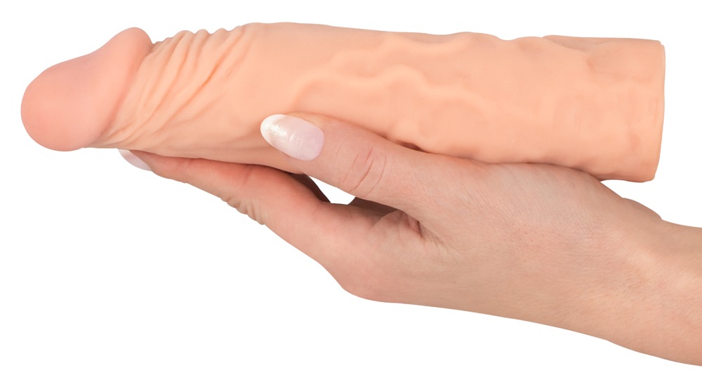 Nature Skin Tone Extension Sleeve+3 Manșon pentru Penis 19,5 cm - imagine 5