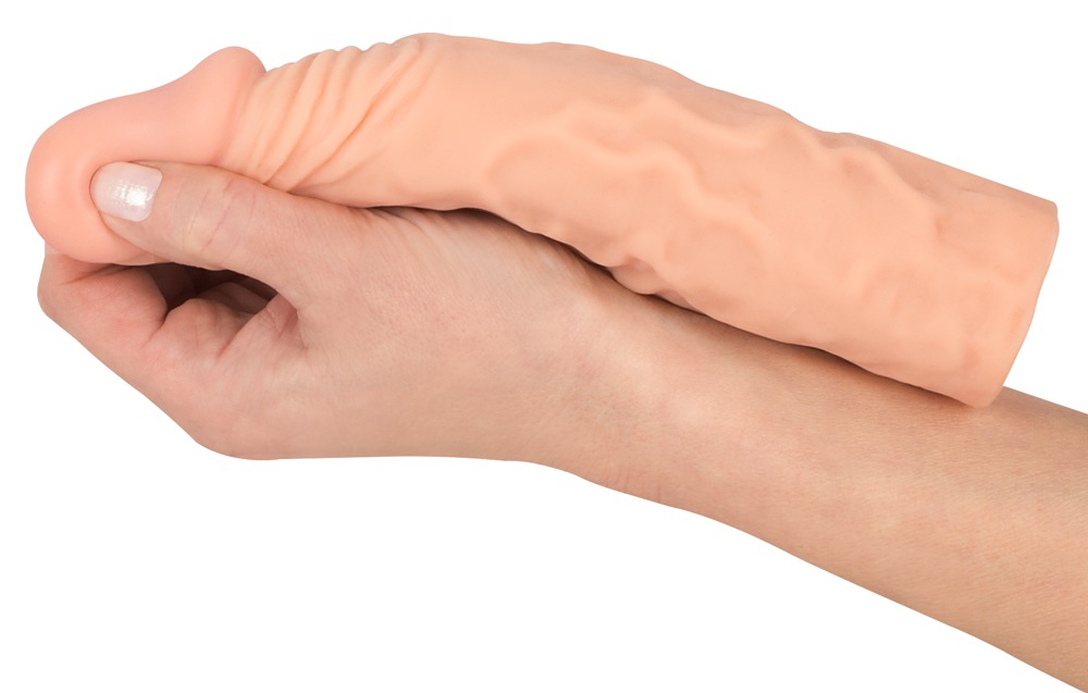 Nature Skin Tone Extension Sleeve+3 Manșon pentru Penis 19,5 cm - imagine 6