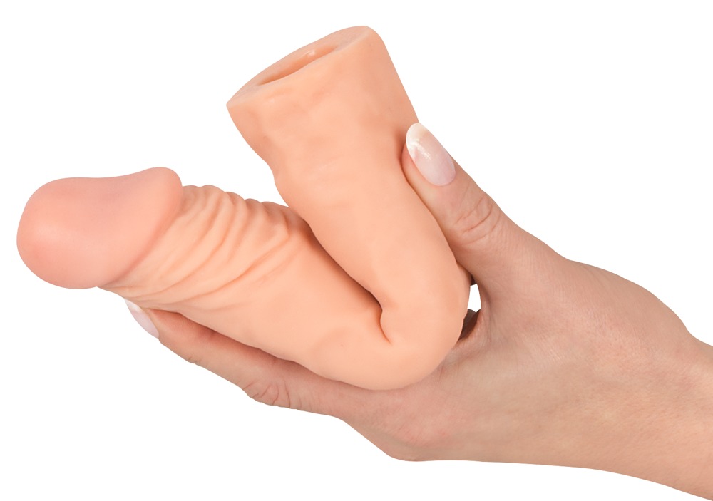 Nature Skin Tone Extension Sleeve+3 Manșon pentru Penis 19,5 cm - imagine 7