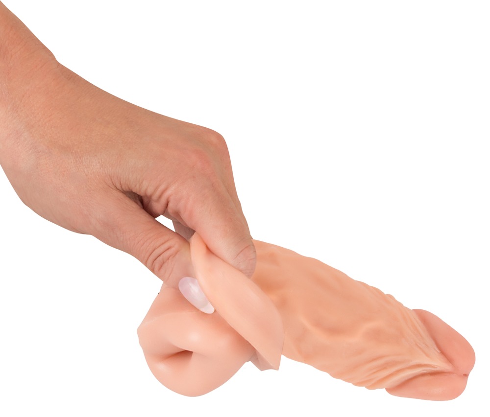 Nature Skin Tone Extension Sleeve+3 Manșon pentru Penis 19,5 cm - imagine 8