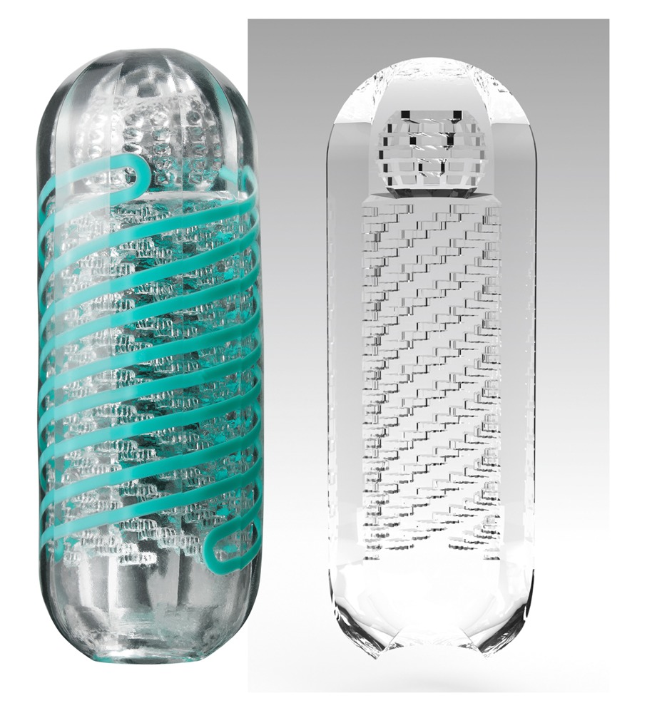 Tenga Spinner Tetra Whirly Masturbator Transparent Reutilizabil cu Lubrifiant - imagine 25