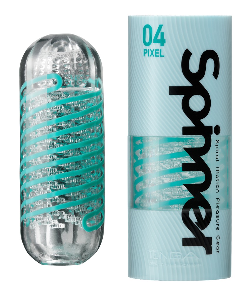 Tenga Spinner Tetra Whirly Masturbator Transparent Reutilizabil cu Lubrifiant - imagine 27