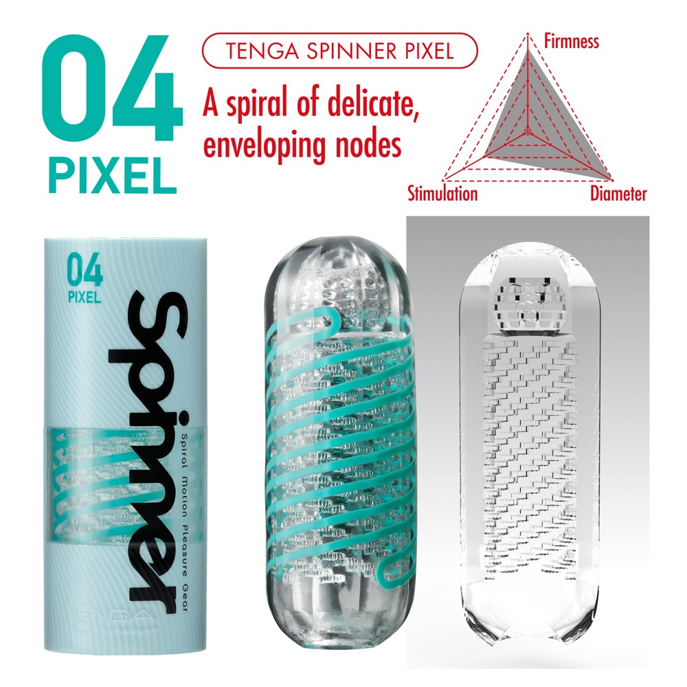 Tenga Spinner Tetra Whirly Masturbator Transparent Reutilizabil cu Lubrifiant - imagine 28