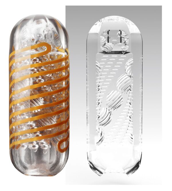 Tenga Spinner Tetra Whirly Masturbator Transparent Reutilizabil cu Lubrifiant - imagine 31