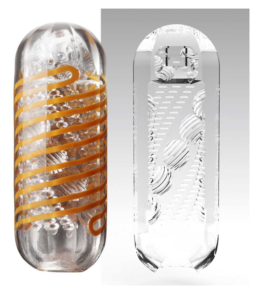 Tenga Spinner Tetra Whirly Masturbator Transparent Reutilizabil cu Lubrifiant - imagine 31