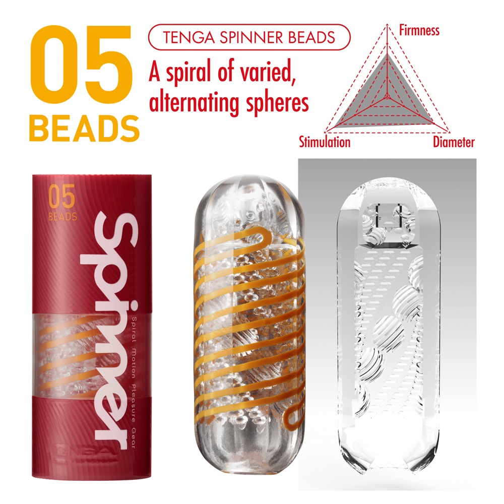 Tenga Spinner Tetra Whirly Masturbator Transparent Reutilizabil cu Lubrifiant - imagine 34