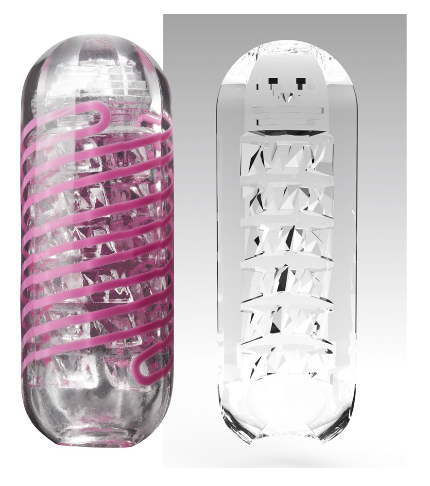 Tenga Spinner Tetra Whirly Masturbator Transparent Reutilizabil cu Lubrifiant - imagine 38