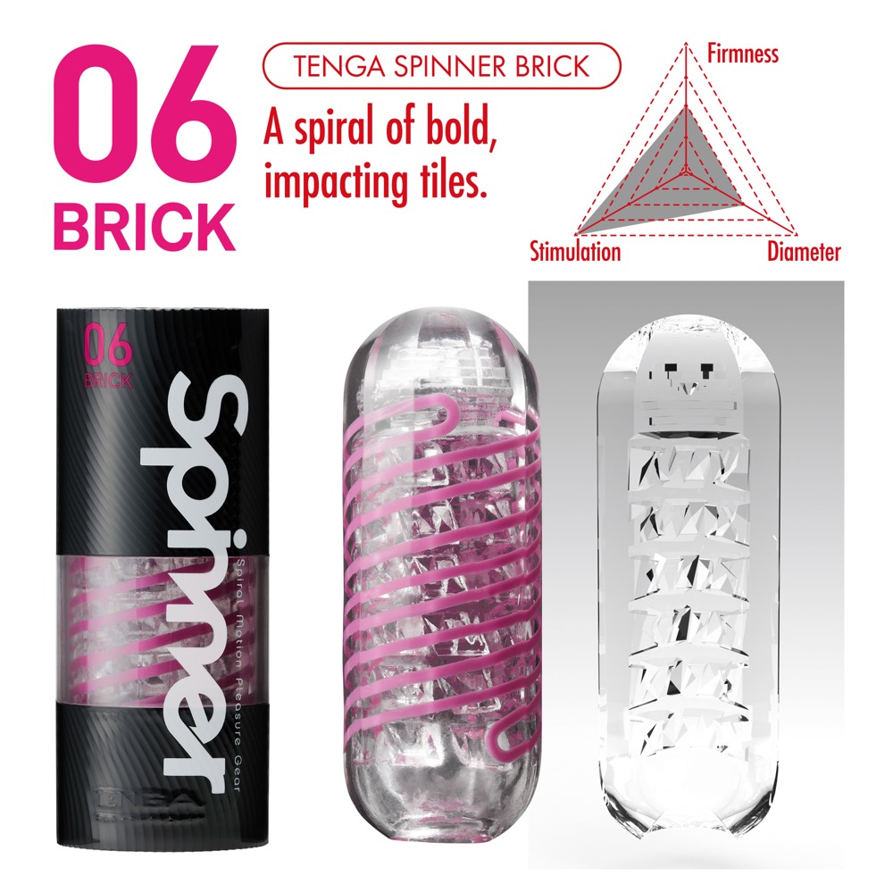 Tenga Spinner Tetra Whirly Masturbator Transparent Reutilizabil cu Lubrifiant - imagine 41