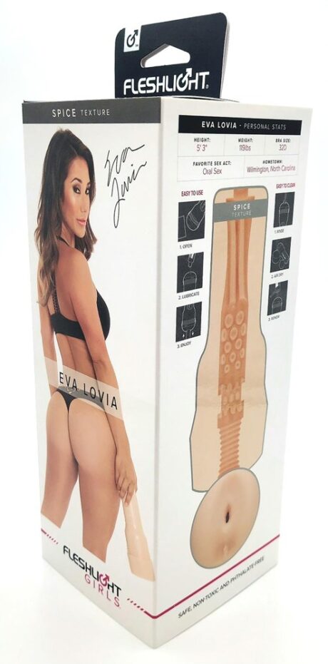 Fleshlight Eva Lovia Spice Masturbator realist cu manșon texturat SuperSkin