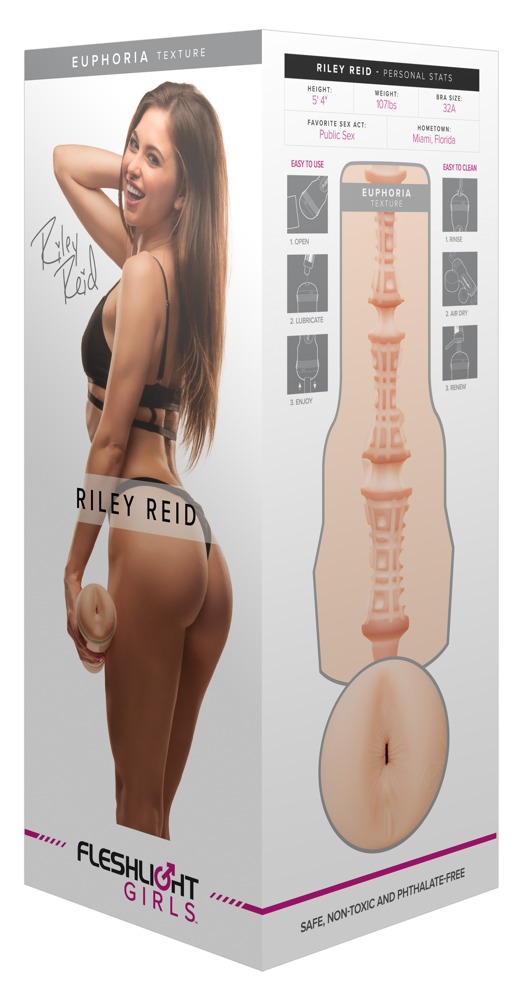 Fleshlight Riley Reid Euphoria Masturbator Anal cu Textură Variată