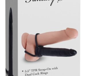 FFS Dublu Trouble Dark Inel pentru Penis și Dildo Anal Flexibil