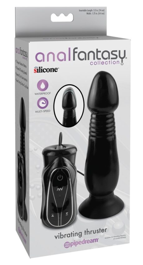 AFC Vibrant Thruster Negru Vibrator cu Thrusting și 7 Moduri de Vibrație