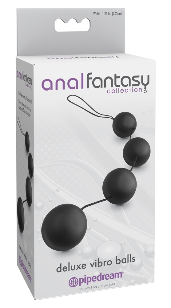 AFC Deluxe Vibro Balls Negru Bile pentru Antrenament Pelvin 4 Buc