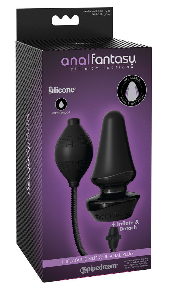 Anal Fantasy Butt P Gonflabil Plug Anal din Silicon cu Pompă