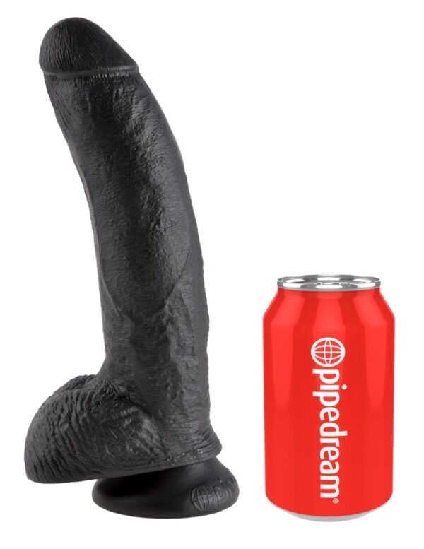 King Cock 9 Inch Balls Tan Dildo Realist cu Ventuză 22.9 cm - imagine 12