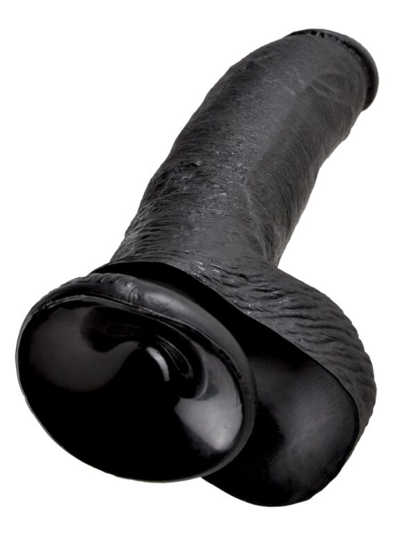 King Cock 9 Inch Balls Tan Dildo Realist cu Ventuză 22.9 cm - imagine 15