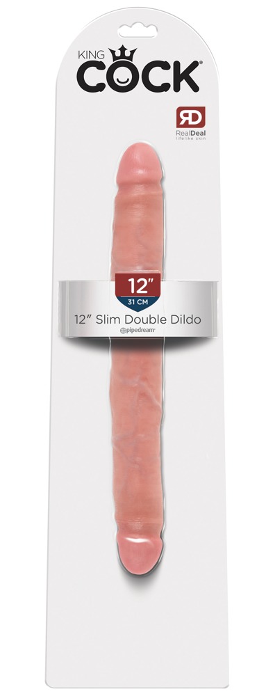 KC 12 Slim Dildo Dublu Realist și Flexibil, 30 cm